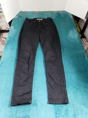 Levis 721 Jeans Size 27 Womens Black Stretch Denim Pant Ladies High Rise Skinny