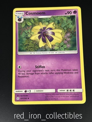 Cosmoem 101/236 Uncommon Cosmic Eclipse Sun & Moon Pokemon Card NM