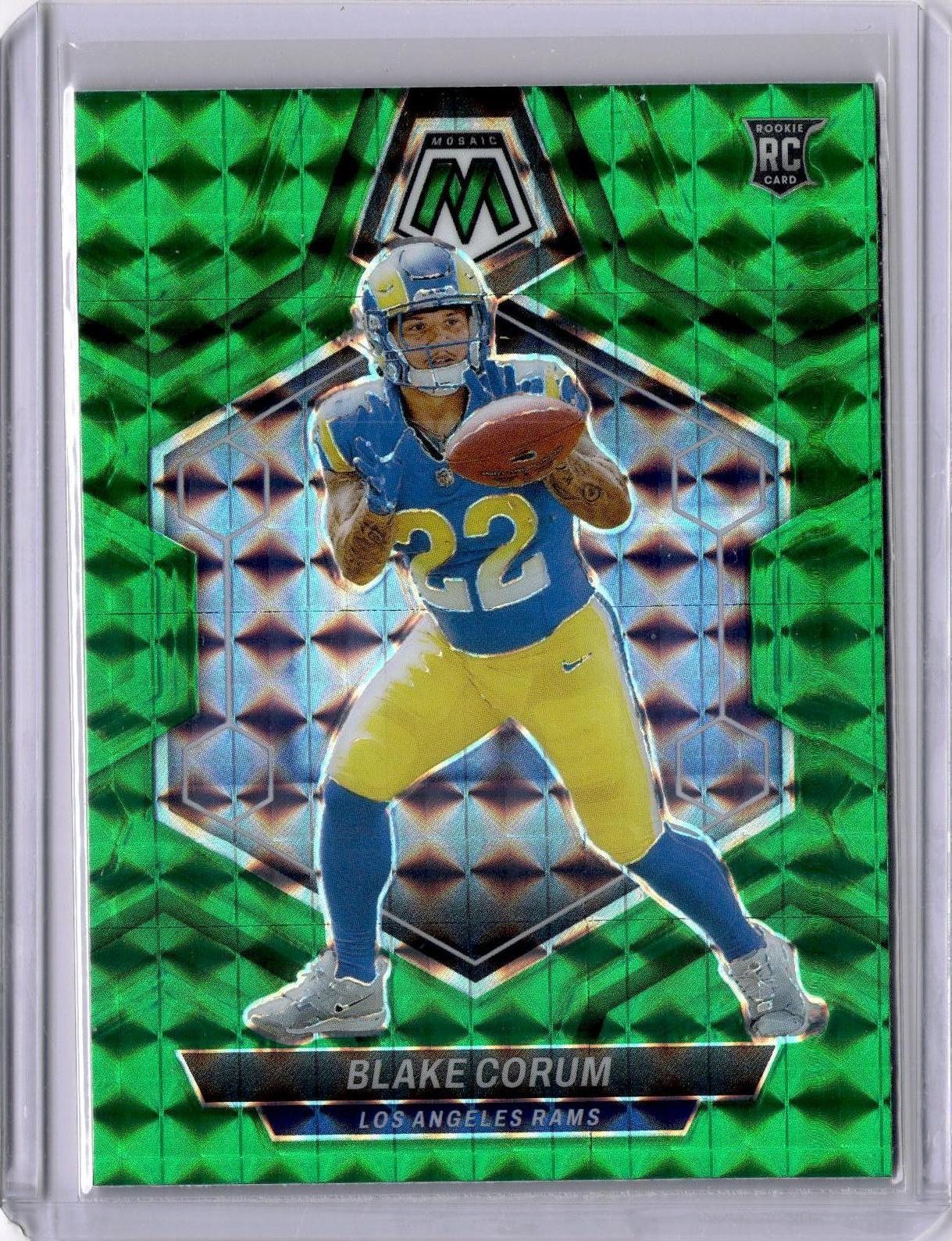 2024 Panini Mosaic #368 Blake Corum Mosaic Green