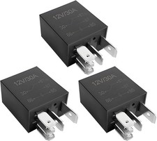 12V 30A Car Relay, 3PCS Multi Purpose Waterproof Relaying Starter-5 Pin/3PCS