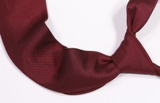 Brooks Brothers Vintage 50s Black Red Woven in Italy Silk Necktie Tie