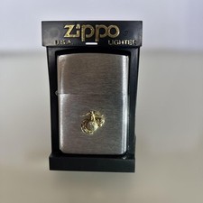 ZIPPO US Marine Corps USMC 1995 Brushed Brass Vintage