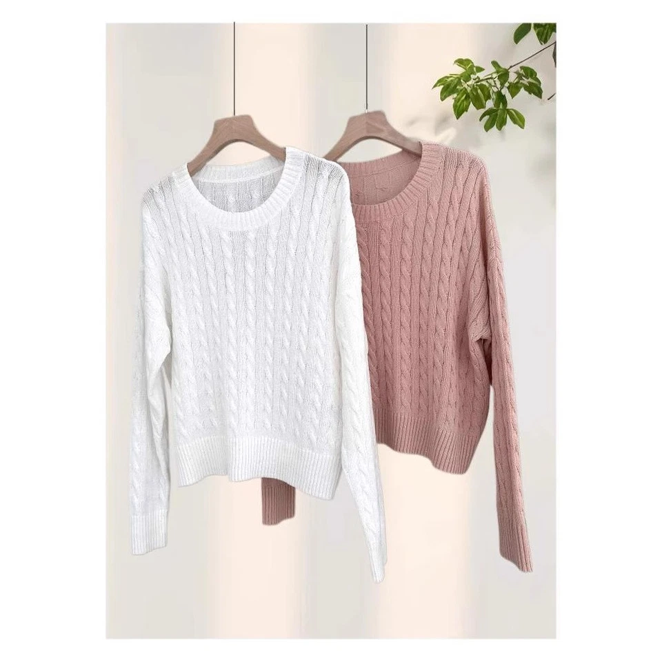 Brunello Cucinelli Womens Sequins New Long-sleeved Round Neck Loose Top Shorts - Image 4 of 4