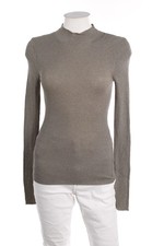 AMISU Pullover Strick Glitzer M braun