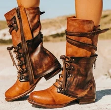 New Freebird By Steven Women Ravi Brown Booties Boots Size US 7