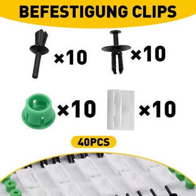 40Stk. Für BMW 3er E90 3er Touring E36 E46 Befestigung Clips Seitenschweller Kit