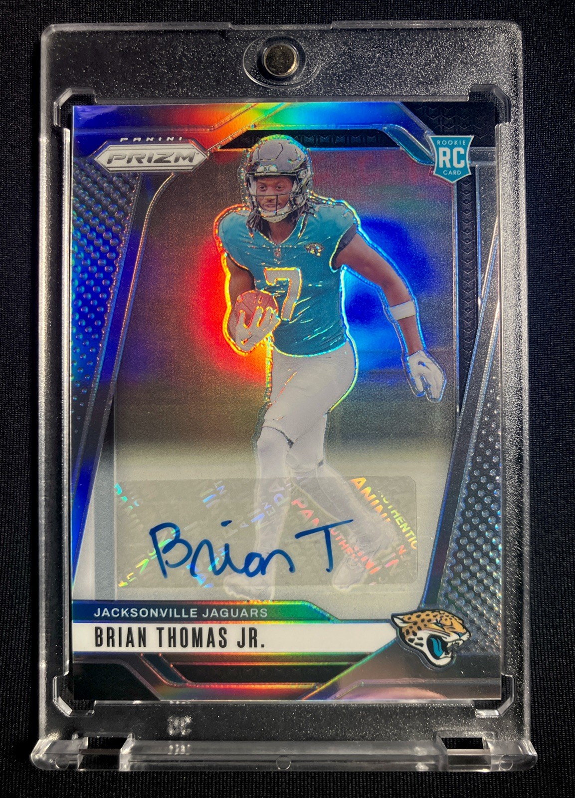 2024 Panini Prizm Rookies Brian Thomas Jr. #314 Silver Prizm Autographs (AU, RC)