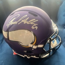 Jared Allen Minnesota Vikings Signed Football Helmet Beckett Auth