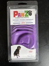 Protex Pawz Waterproof Dog Boots, 12 count, Purple, Large