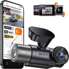 N2X Dual Dash Cam Front and Inside 2.7K+1080P, STARVIS 2 IR Night Vision,