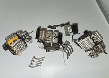 1960s 1/25 Scale Twin Engines Drag Racing Model Car Parts Vtg - Lot of 3 - READ