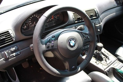 LENKRAD BMW E46 E39 M-TECH  NEUBEZIEHEN NEU BEZIEHEN LEDER