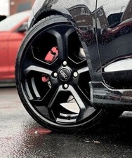 GENUINE Ford Fiesta Ecoboost St180 Alloy Wheels X4  Mk7 GLOSS Black 17 Inch