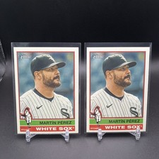 2025 Topps Heritage High Number #576 Martin Perez Chicago White Sox (2) Cards