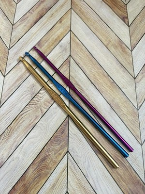 Boye Crochet Hook Set of 3, Various Sizes, Aluminum