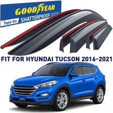 Side Window Deflectors Rain Guards for 2016-2021 Hyundai Tucson SHATTERPROOF