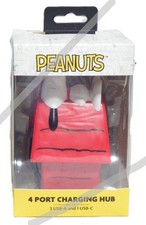 Peanuts Snoopy Doghouse 4 Port Charging Hub USB-A  C Data Transfer New H/761 
