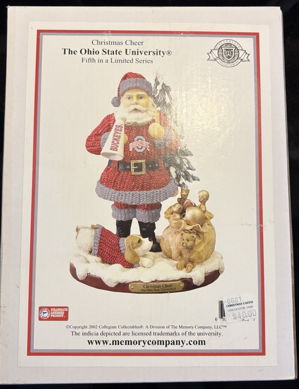 2002 Memory Company Ohio State University Christmas Cheer 5th in Limited Series
