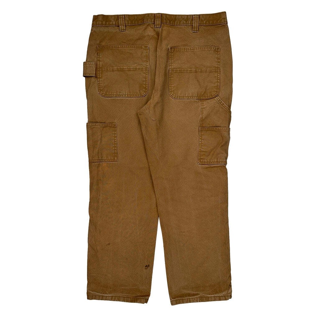 Wrangler Carpenter Pants - 38W 30L Brown Cotton