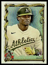 Esteury Ruiz 2023 Allen & Ginter #112 Silver Portrait RC Athletics Baseball