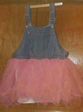 Urban Renewal Outfitters Denim Overall Tutu Dress Womens M USA made