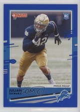 2020 Panini Donruss Rookie Press Proof Blue Julian Okwara #294 u8h
