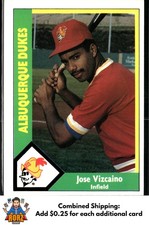 Jose Vizcaino 1990 CMC Albuquerque Dukes #20 Albuquerque Dukes