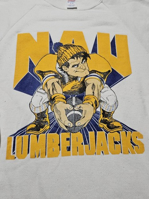 #ad Vtg NAU Lumberjacks Northern Arizona Graphic Sweatshirt Crewneck USA Made RARE $129.99
