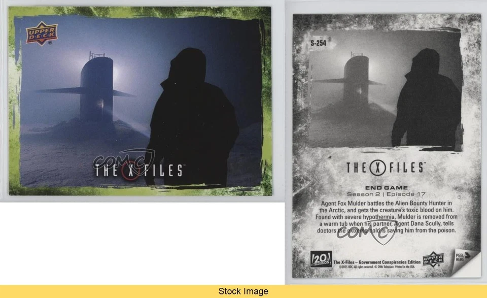 2025 Upper Deck X Files Government Conspiracies Stickers End Game #S-254 READ - Image 3 of 3