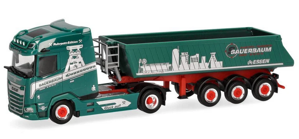 HERPA - DAF XG 4x2 con cassone ribaltabile a 3 assi SAUERBAUM - 1/87 - HER319829 - Immagine 4 di 4
