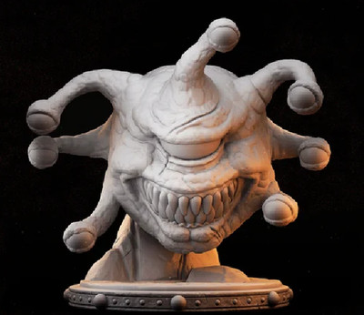 DnD Beholder Monster Mini 32mm Scale 50mm Base TTRPG