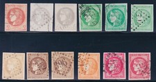 Lot 1890 - Bordeaux lot 12 TP n°40B,41B(2),42B(3) EMERAUDE, 43,47(2),48,49 B/TB