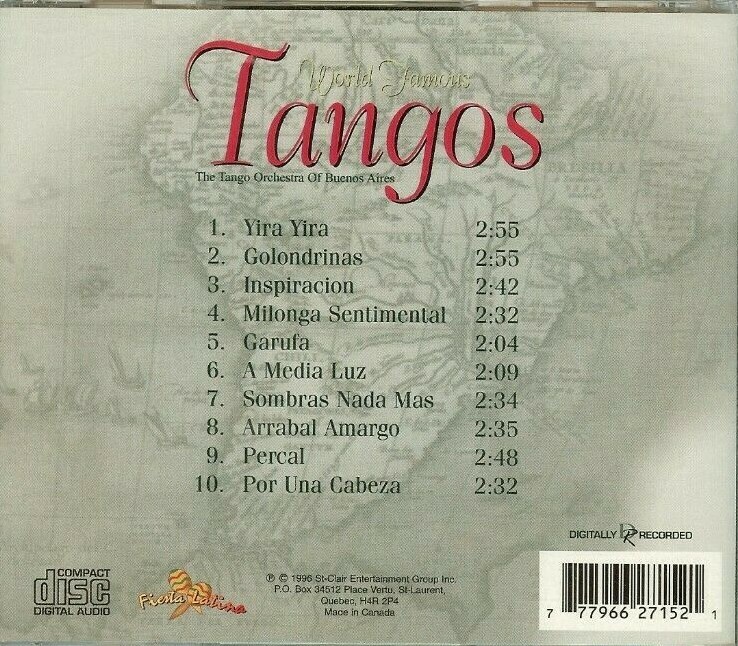 WORLD FAMOUS TANGOS - Various Artists - CD - NEW - SEALED - FREE