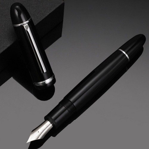 JinHao X159 Acrylic Fountain Pen Metal Gold Silver Clip Fine 0.5mm Nib WritingTB - Picture 32 of 44