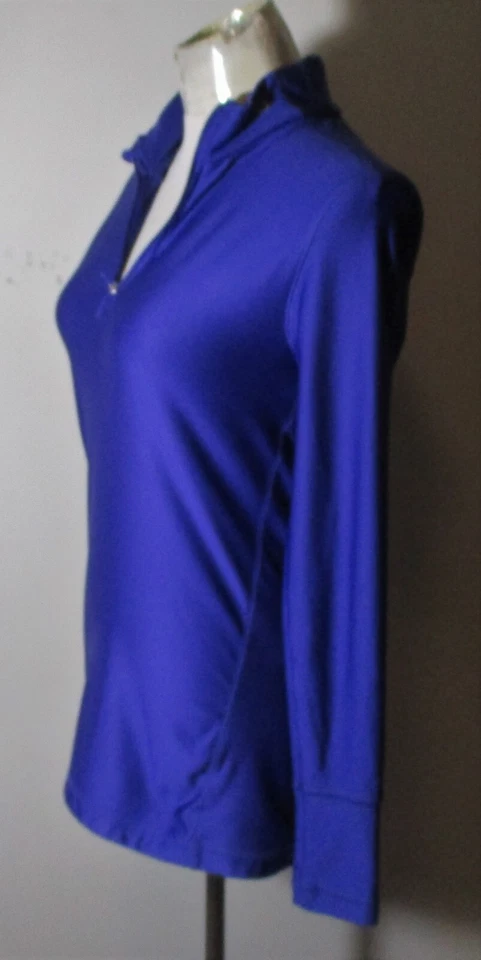 Jersey para mujer LAYER 8 azul compresión 1/2 cremallera "Qwick-Dry" talla L Foto 4 de 4