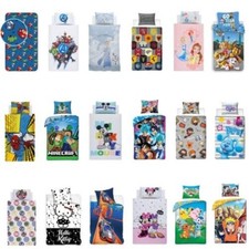 Single Duvet Cover Set Disney Avengers Pokemon Paw Patrol Minecraft Kids Bedding