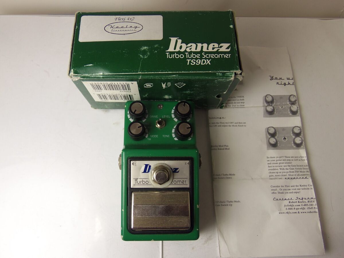 Ibanez TS-9DX Turbo Tube Screamer Effects Pedal w/Keeley 4x2 Ibanez TS-9DX Turbo Tube Screamer Effects Pedal w/Keeley 4x2