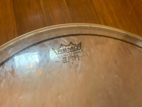 Tom Drum Head Set x 3 - Remo Pinstripe Clear - 16" 13" 12" - #2 - Free P&P ! - Picture 16 of 20