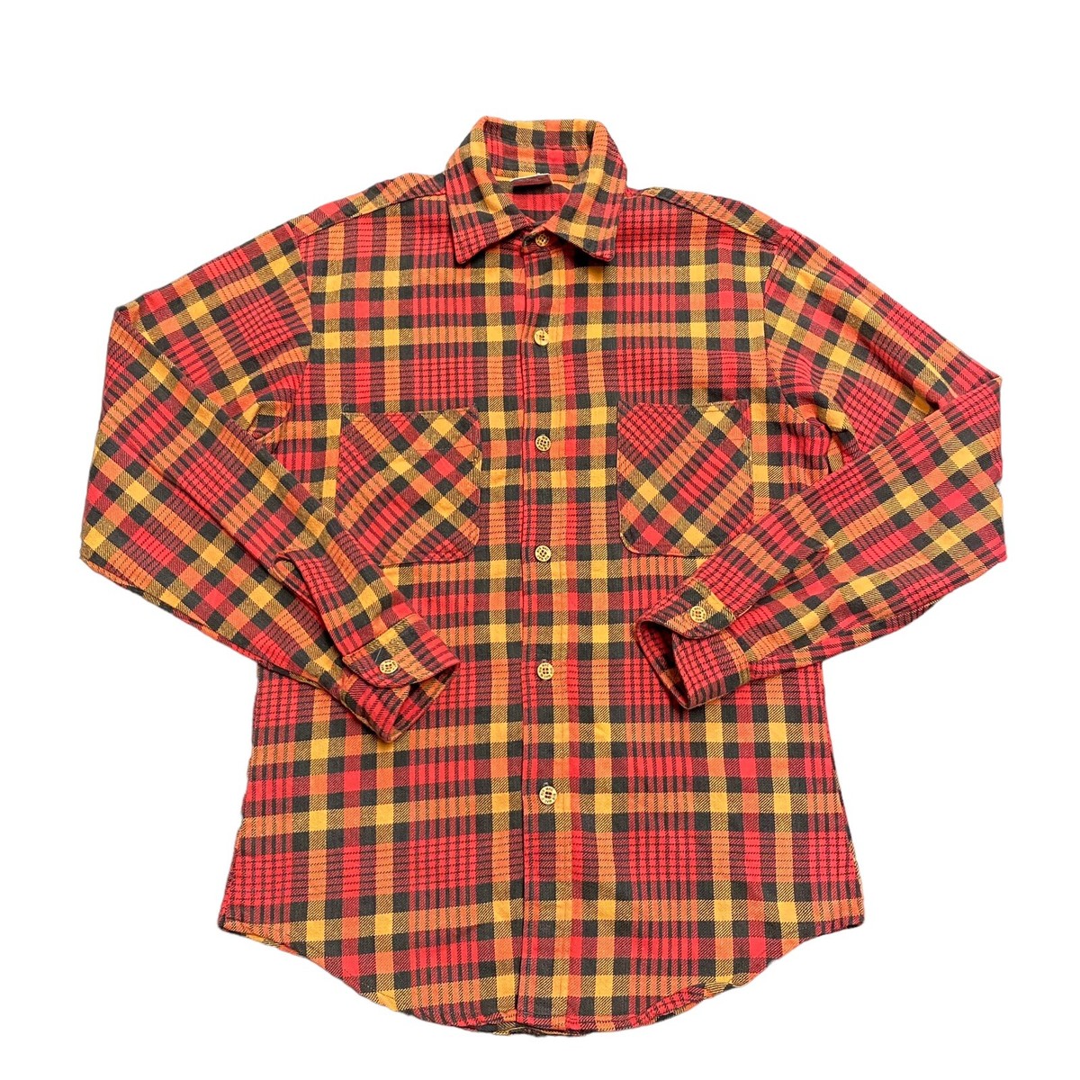 Vintage Big Mac Flannel Button Up JC Penney Shirt Adult Size