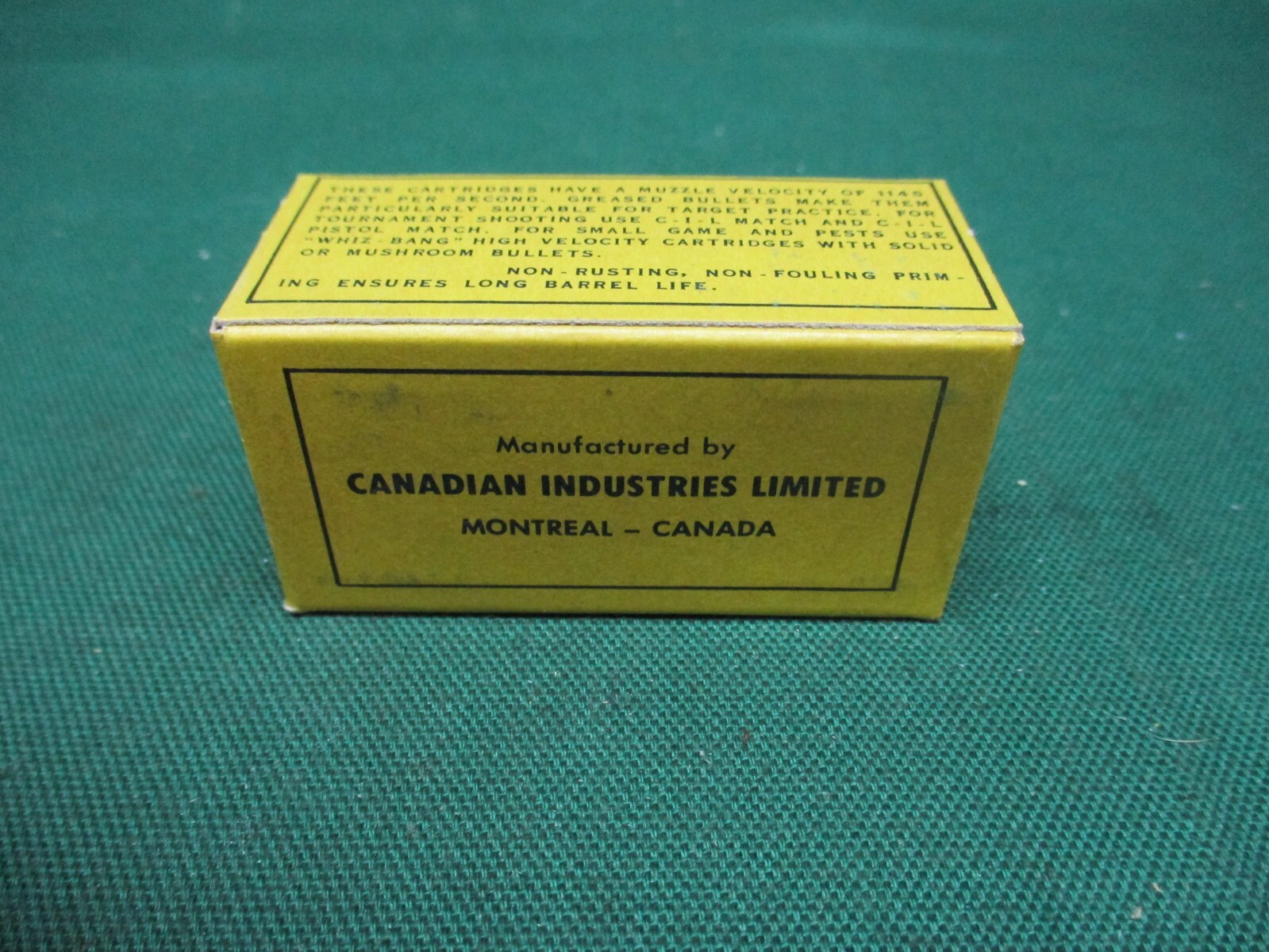 Vintage CANUCK C-I-L Greased 22 Long Rifle, Ammo Box, (EMPTY) | eBay