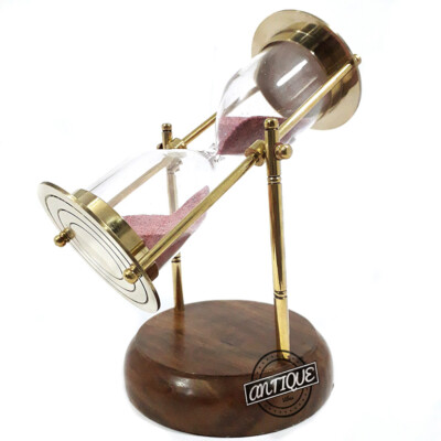 Büro/Bibliothek Geschenke Timer Uhr Sanduhr mit Holzsockel Sand-Timer Weihnac...