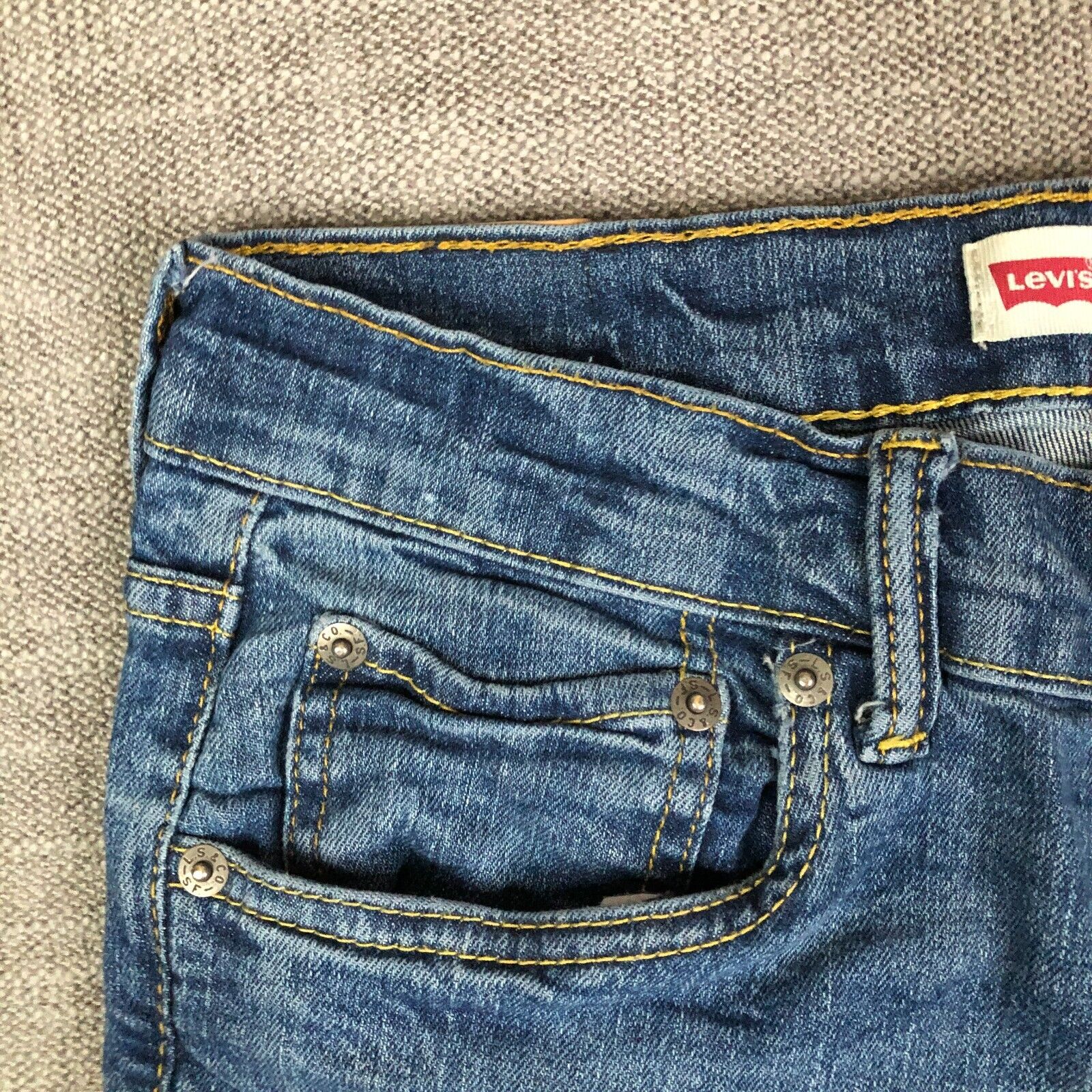 Levi's Jeans Mens 29x30 Blue 502 Regular Fit Tape… - image 4