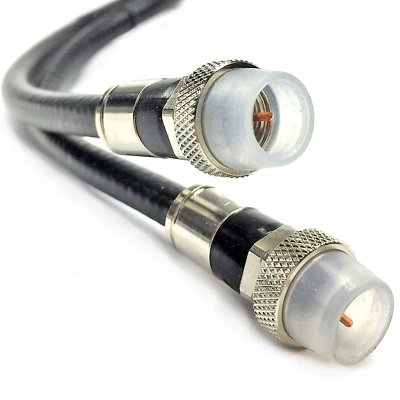 BLACK RG-6 QUAD SHIELD SOLID COPPER CORE WEATHER BOOT 3GHZ COAXIAL CABLE UL ETL