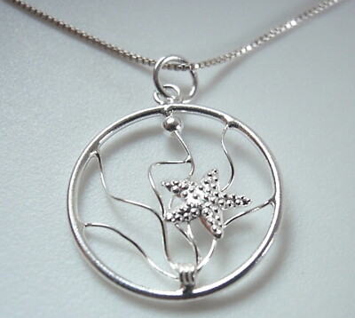 Falling Star Dream Catcher 925 Sterling Silver Necklace