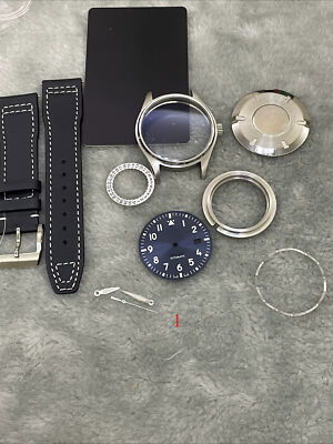 40mm Stainless Steel Watch Case With Band Kit for IWC Pilot Watches Mark XX 2824