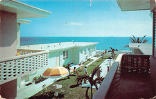 Sea Foam Motel Fort Lauderdale Florida Directly On The Ocean Vtg Postcard CP402