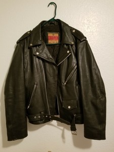 cooper leather motorcycle jacket