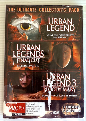 Urban Legend + Final Cut + Bloody Mary DVD Collection, 3-Disc PAL Region 4
