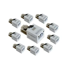 WatchfulEyE WTH-SG/RJ45-S x10pcs Direct in Line Plug-in Ethernet Surge Protec...