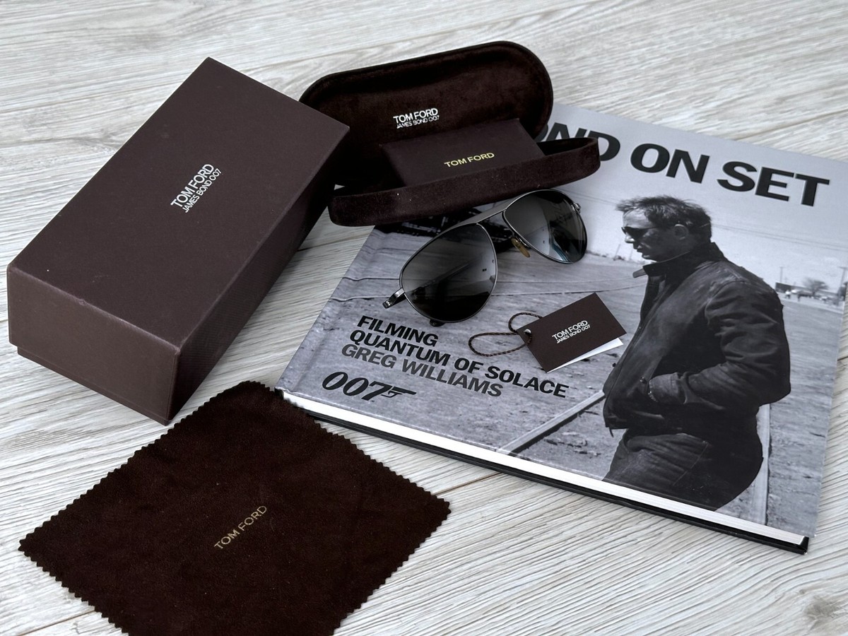 RARE Tom Ford TF108 Gunmetal Sunglasses as Worn by James RARE Tom Ford TF108 Gunmetal Sunglasses as Worn by James